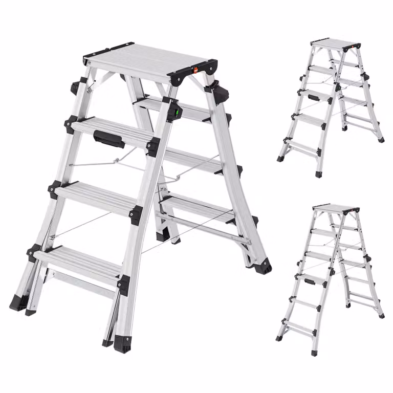 Scaletta Hailo D100 TL TopLine con montanti telescopici 2x4-2x6 gradini