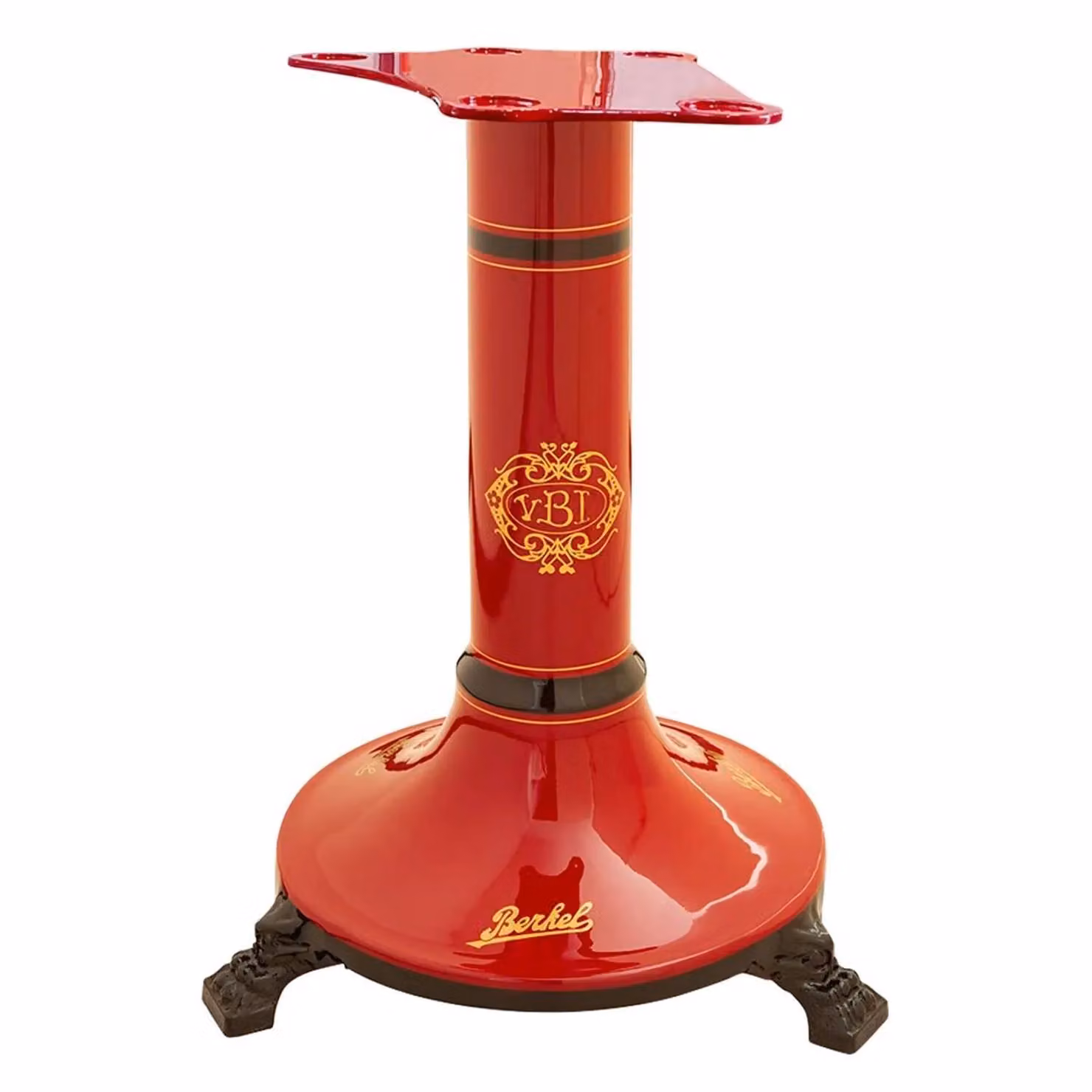 Piedistallo per B2, Rosso Berkel - Decori Oro