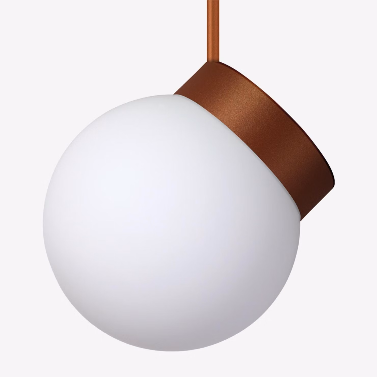 Lampada a sospensione LUCIS POLARIS ZTR 8,3 W LED 4000 K vetro rame opalino ZTR.L2.200.72