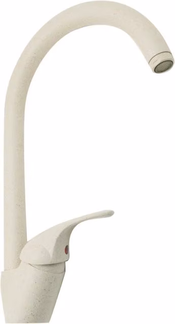Miscelatore per lavello a canna alta girevole EUROR Marzia color beige granito