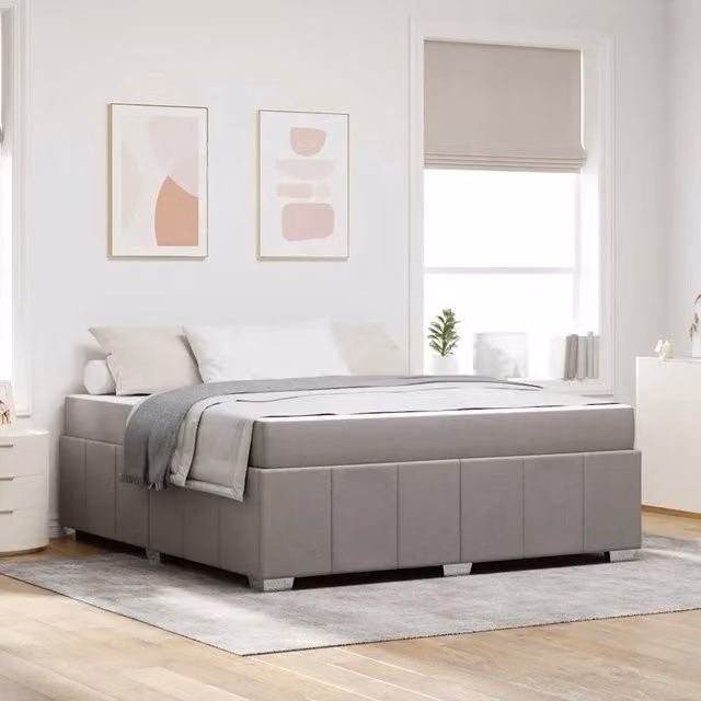 Struttura letto imbottita Talpa vidaXL in tessuto, L: 180 cm, P: 200 cm, H: 183,5 cm