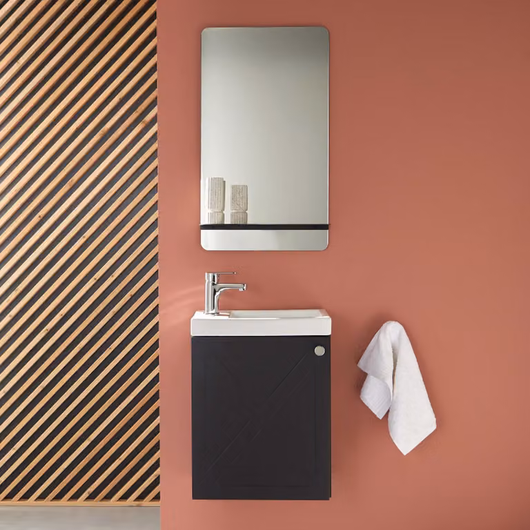 Set lavabo e specchio AVA