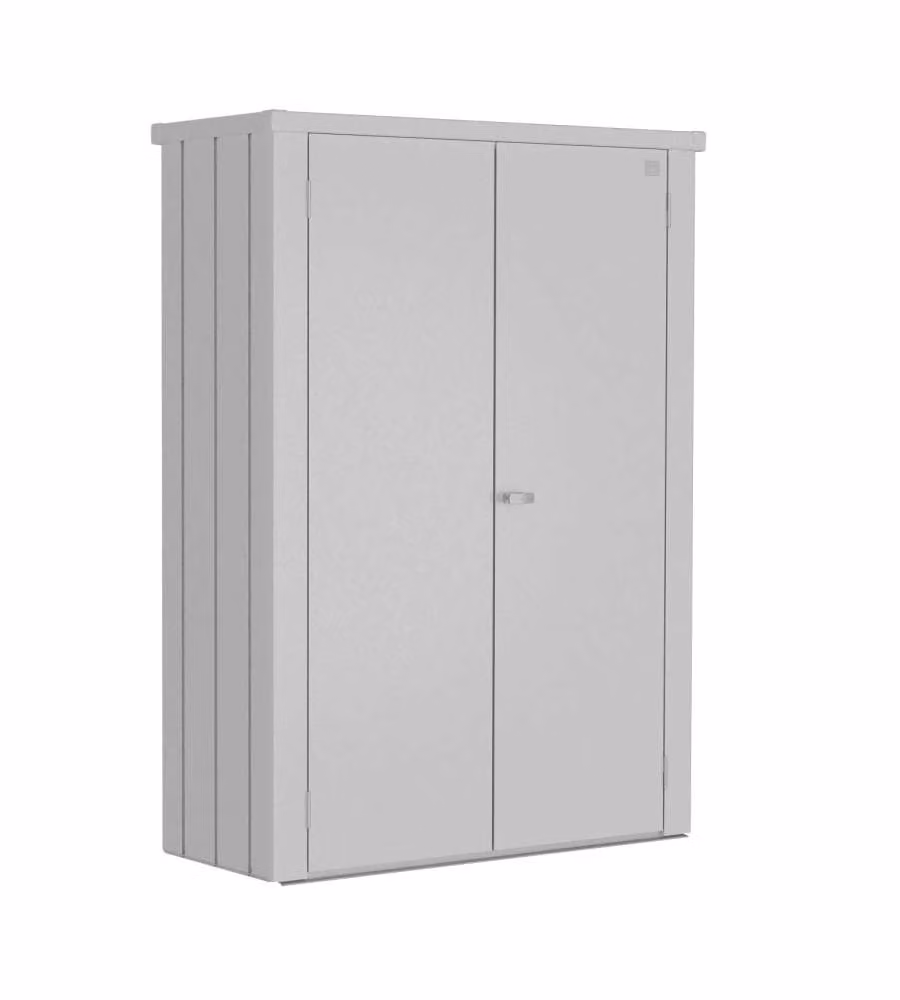 Biohort Armadio Romeo 181x132x57 cm Argento Metallizzato Esterno