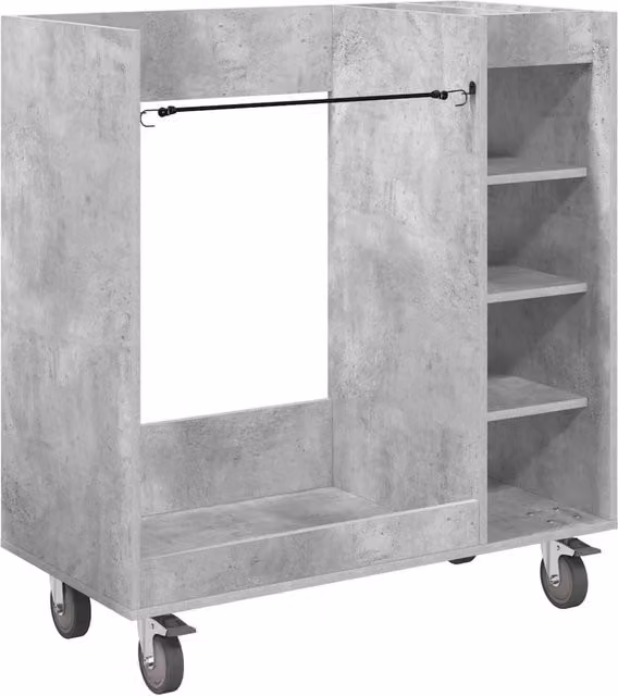 Armadio da golf moderno con molto spazio di archiviazione 90 x 45 x 98 cm in legno grigio cemento 02_0055066