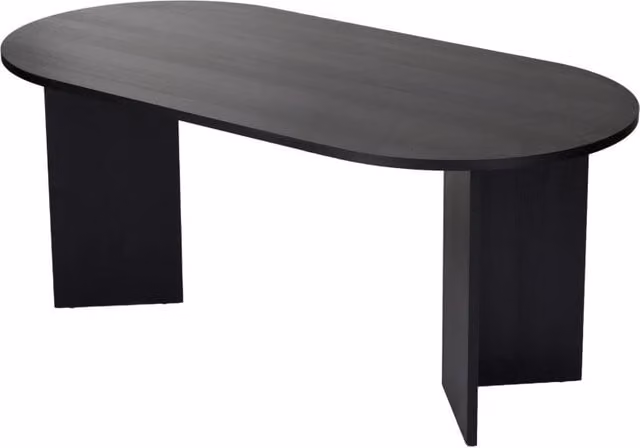 Tavolo da pranzo in legno "Sablin" - 180 x 89 x 75 cm - Legno nero