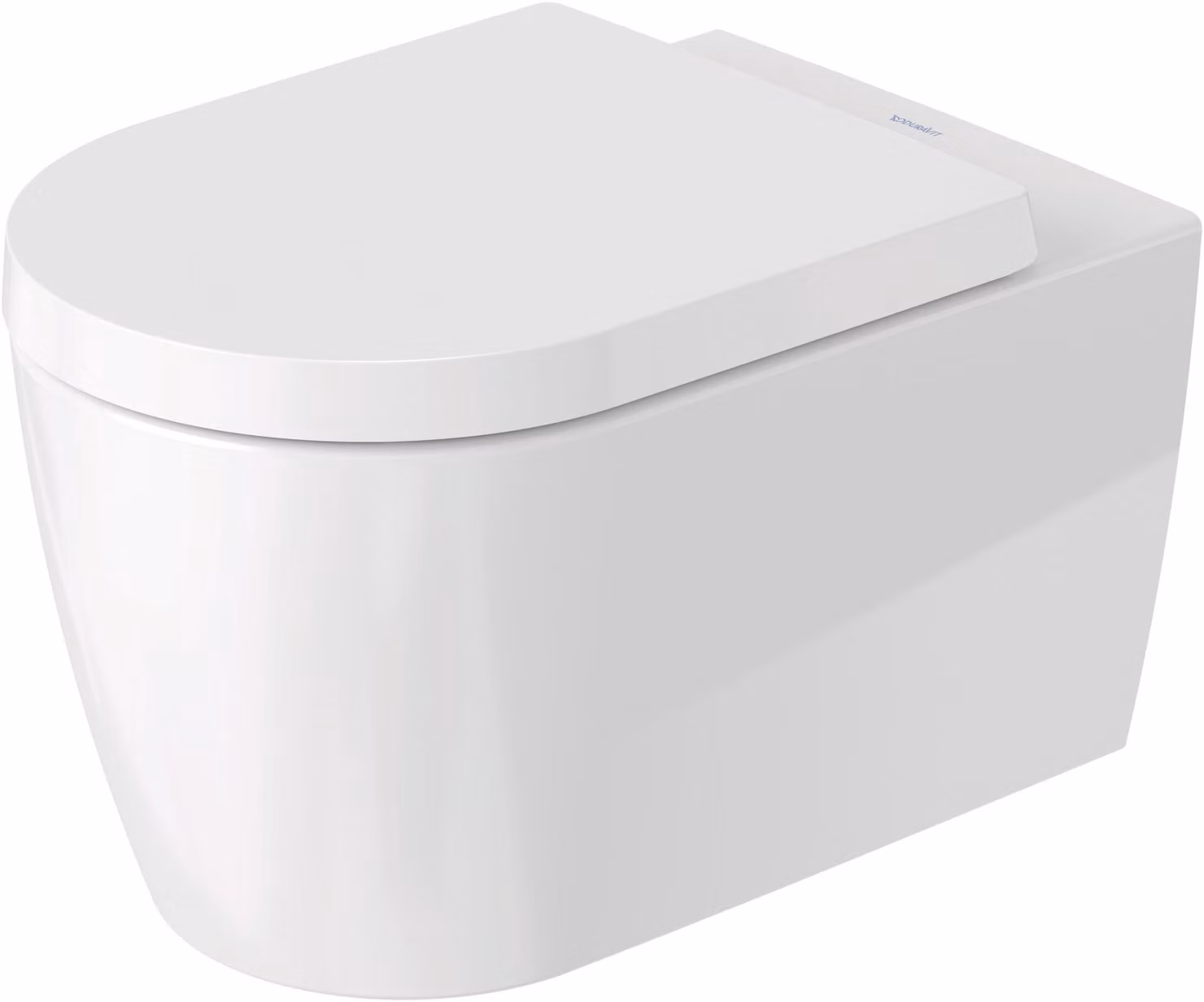 Duravit ME by Starck WC suspendu, chasse d'eau basse, bord fermé, Durafix, 570x370x360mm, 252809AA00, 252809AA00