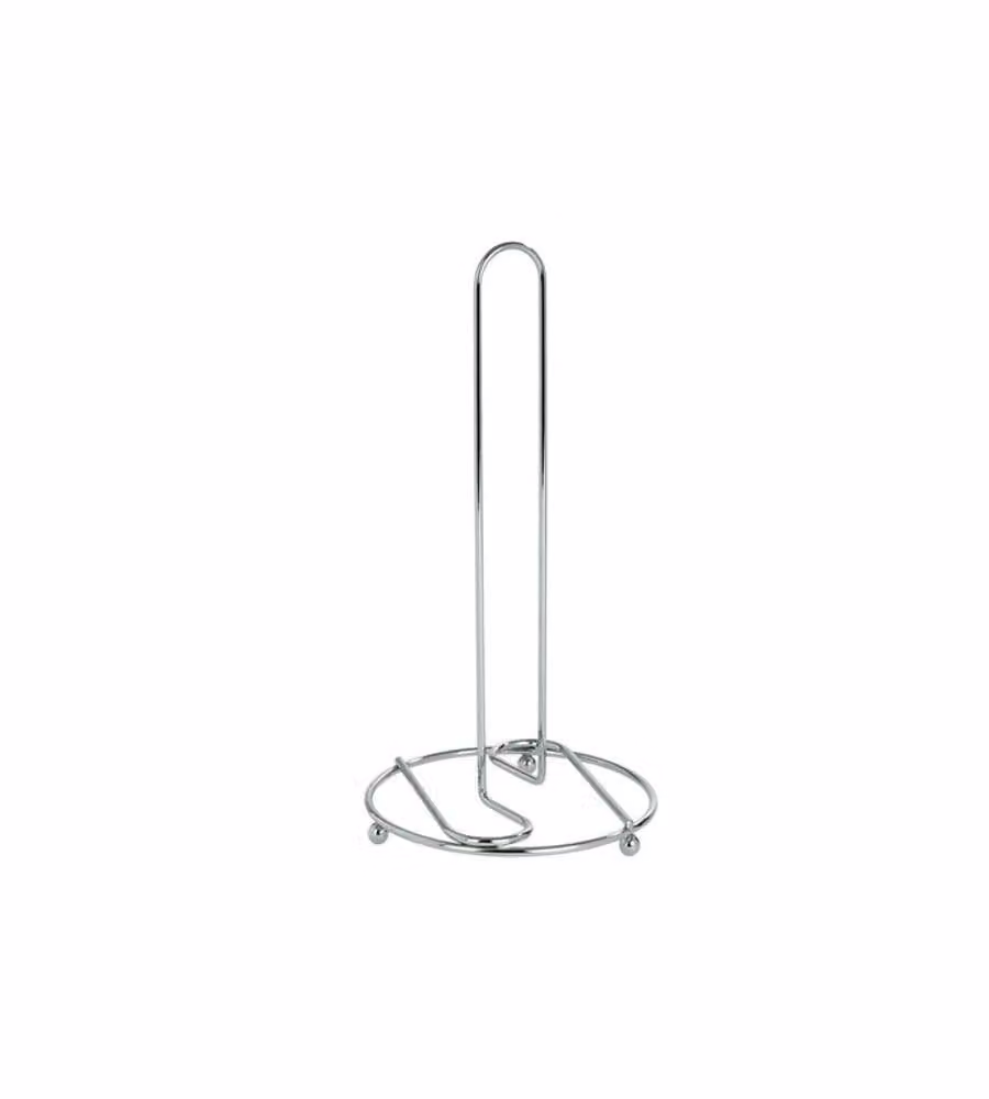 Portarotolo da tavola Artex Slim in acciaio inox color argento L: 14 cm, P: 27 cm, H: 27 cm