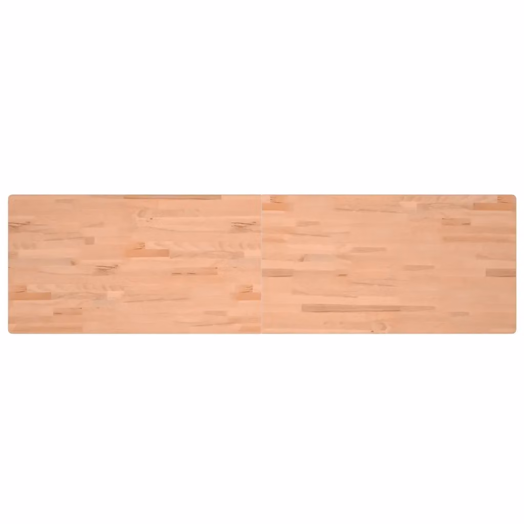 Piano per scrivania in legno massello di faggio color marrone vidaXL L 200 x P 55 x H 2,5 cm – 2
