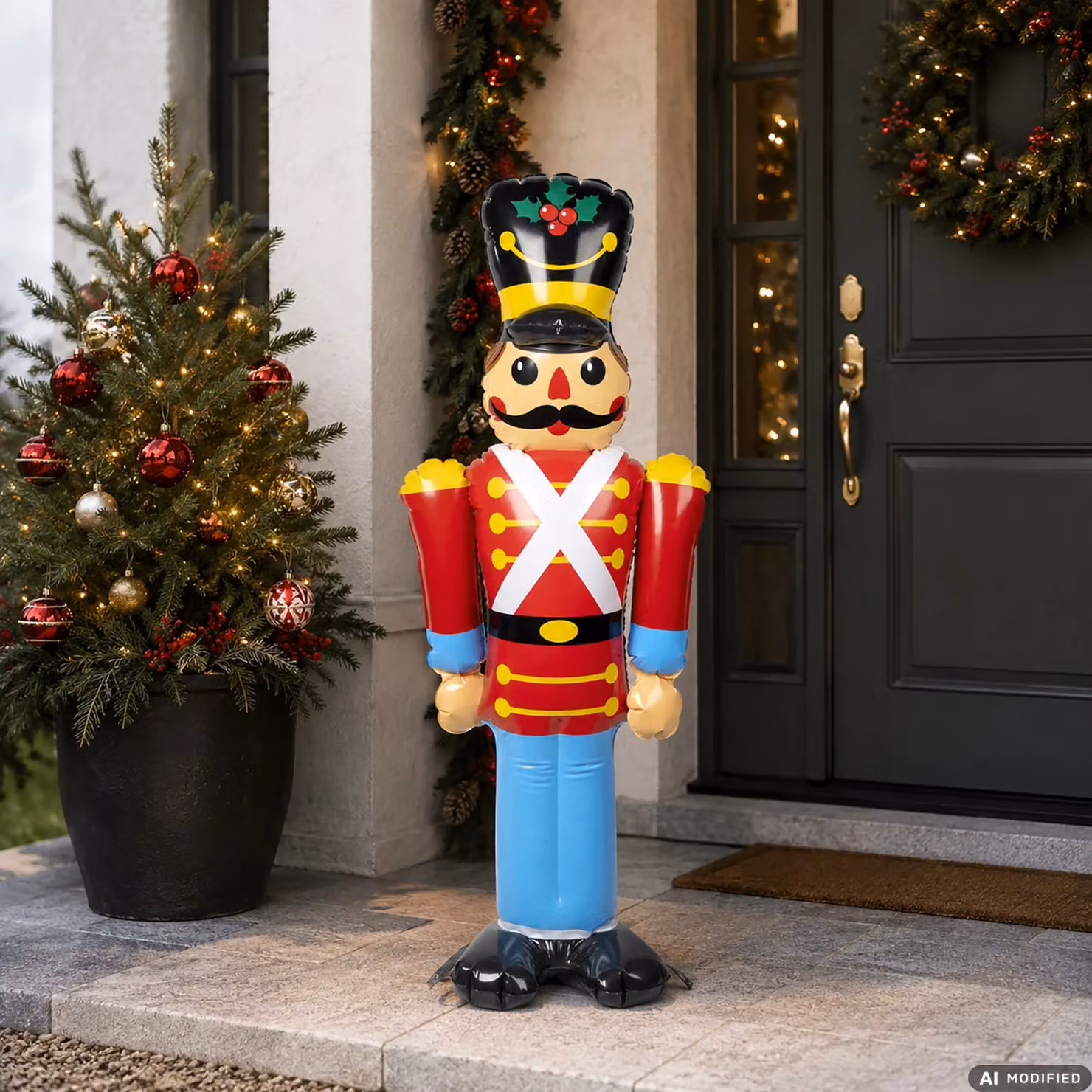 Schiaccianoci Gonfiabile Natalizio Vestiamo Casa Gran Natale Multicolore Altezza: 108 cm – 2