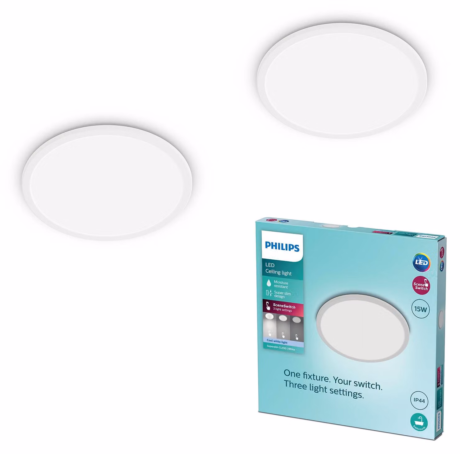 Philips Superslim CL550 SS RD 15W 40K W WVIP4406