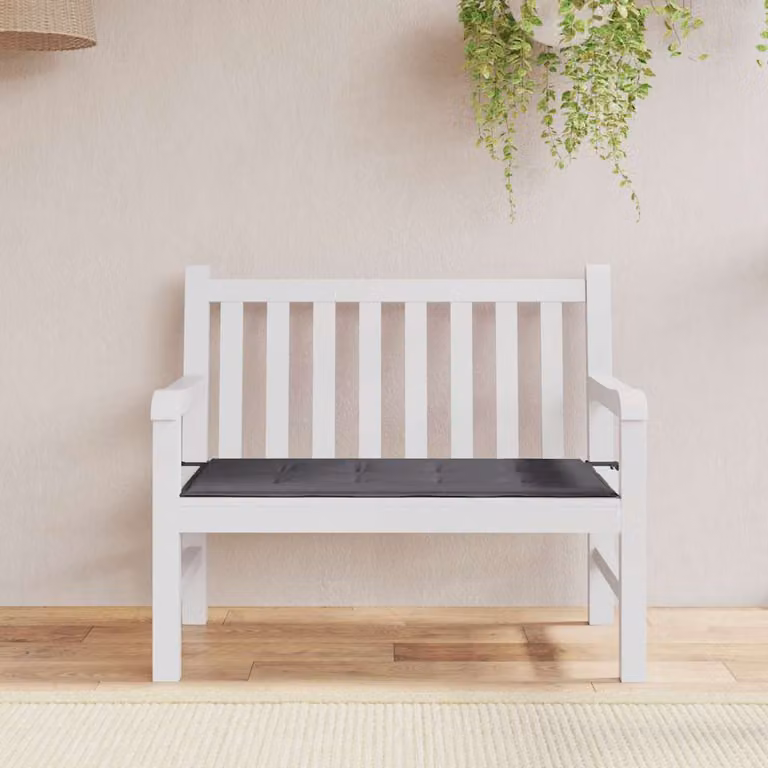 vidaXL Cuscino per Panca Antracite in Tessuto Oxford Idrorepellente e Traspirante L: 100 cm, P: 50 cm, H: 3 cm