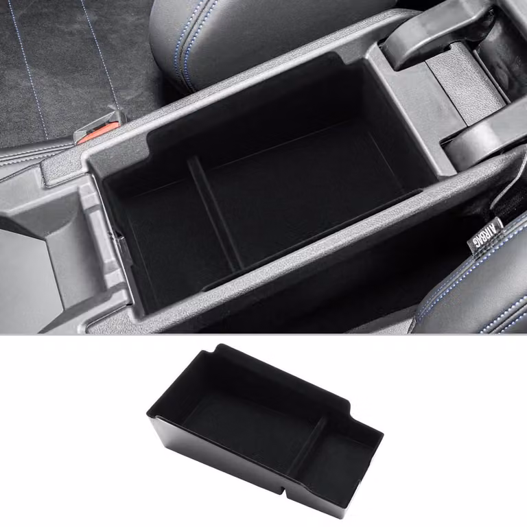 Contenitore portaoggetti per console centrale, compatibile con BMW Serie 1 F70 / Serie 2 F74, modelli 2025 e 2026 (finitura in tessuto)