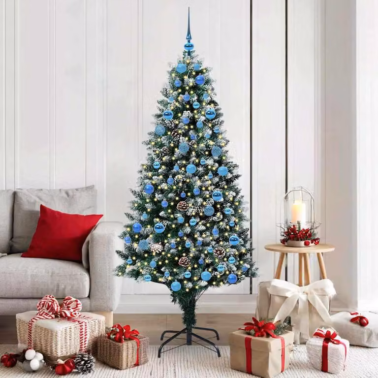 Maison Exclusive - Albero di Natale artificiale con 300 LED e supporto verde 180 cm