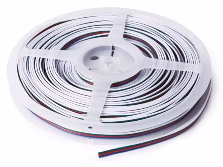 Cavo RGB A 4 Conduttori Per Strisce Led (25 M) 4 X 0,33 Mm²