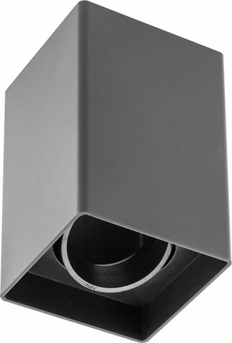 Plafoniera quadrata nera RESTO PC 20W IP20 250V 80x80x125mm OS-RST8080KW1-00