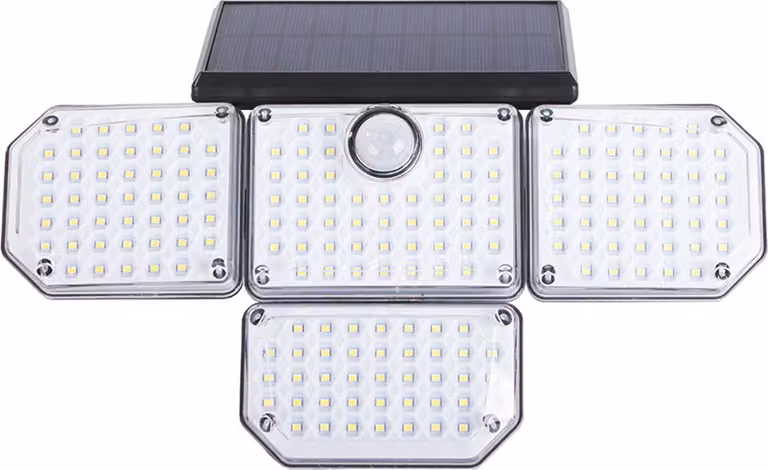 Verk 12322 Illuminazione solare 181 LED con sensore PIR di movimento/ crepuscolo, IP65, 2400mAh 3,7V
