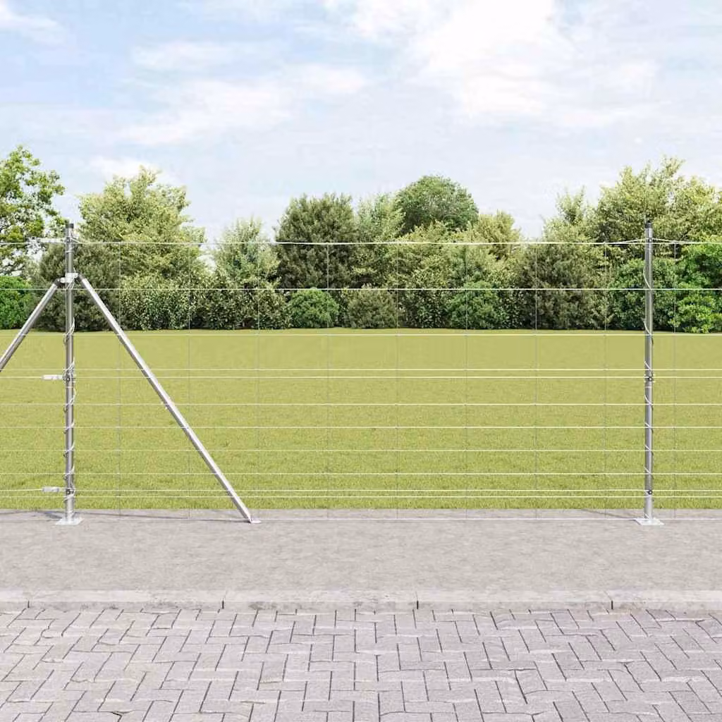 Maison Exclusive - Palo della recinzione Zincato 25 x 1,2 m Acciaio