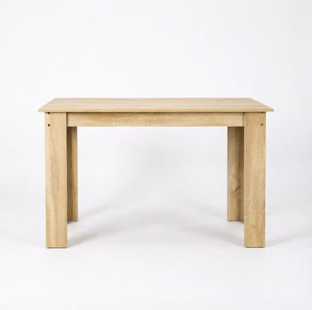 Tavolo da pranzo 120x69x75 cm in pannello truciolare effetto rovere