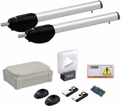 Kit attuatore brushless Roger BE20/410 per cancelli battenti, colore grigio