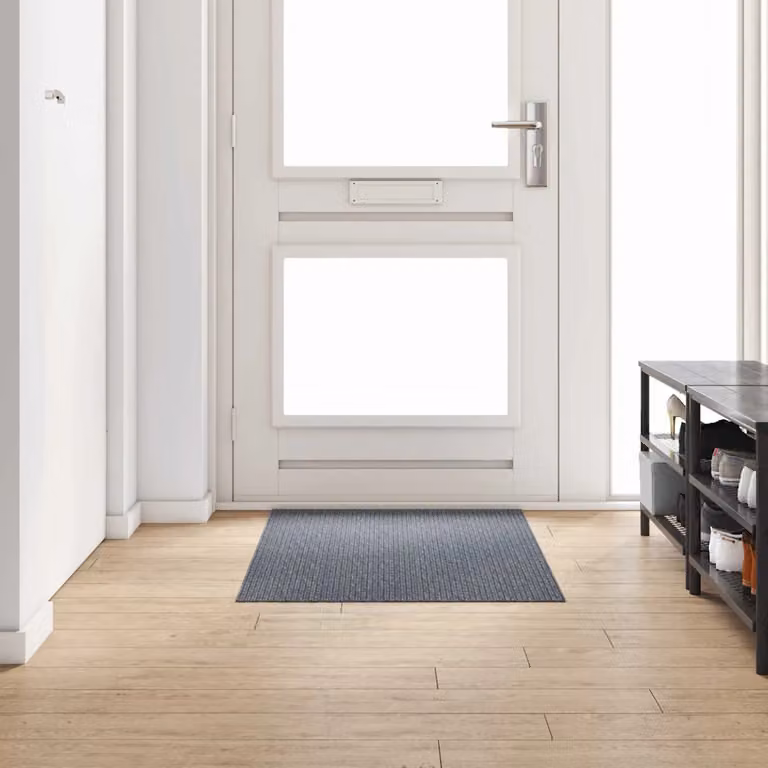 Runner in moquette vidaXL grigio, design moderno e antiscivolo, L 150 cm x P 80 cm