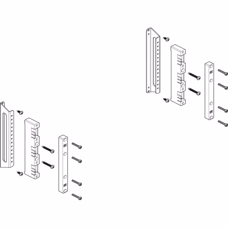 Modulo barra collettrice ABN a incasso 1-2FB/2RE 60 mm per CU 12x5 - 30x10 mm, a 3 poli, EBM 32 mm MTS22603