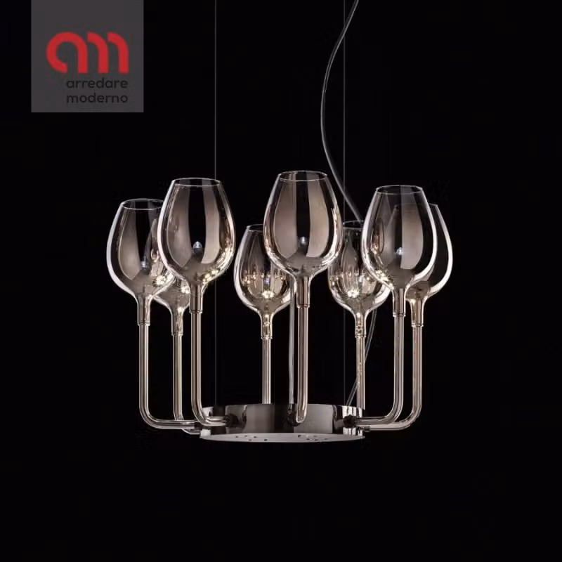 Lampada Rosè 3050/8 Incanto Italamp a sospensione