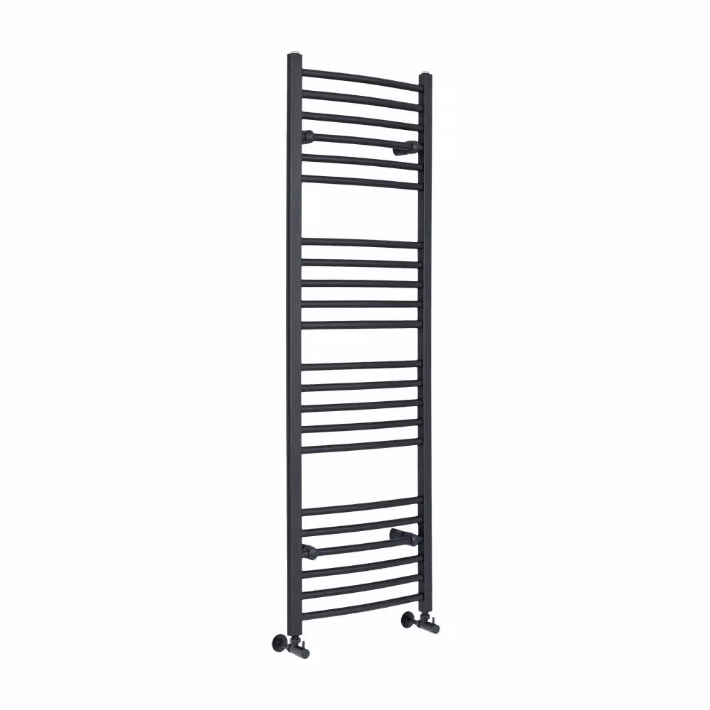Scaldasalviette Curvo Antracite 1600x500mm 640W - Termoarredo Bagno - Artle