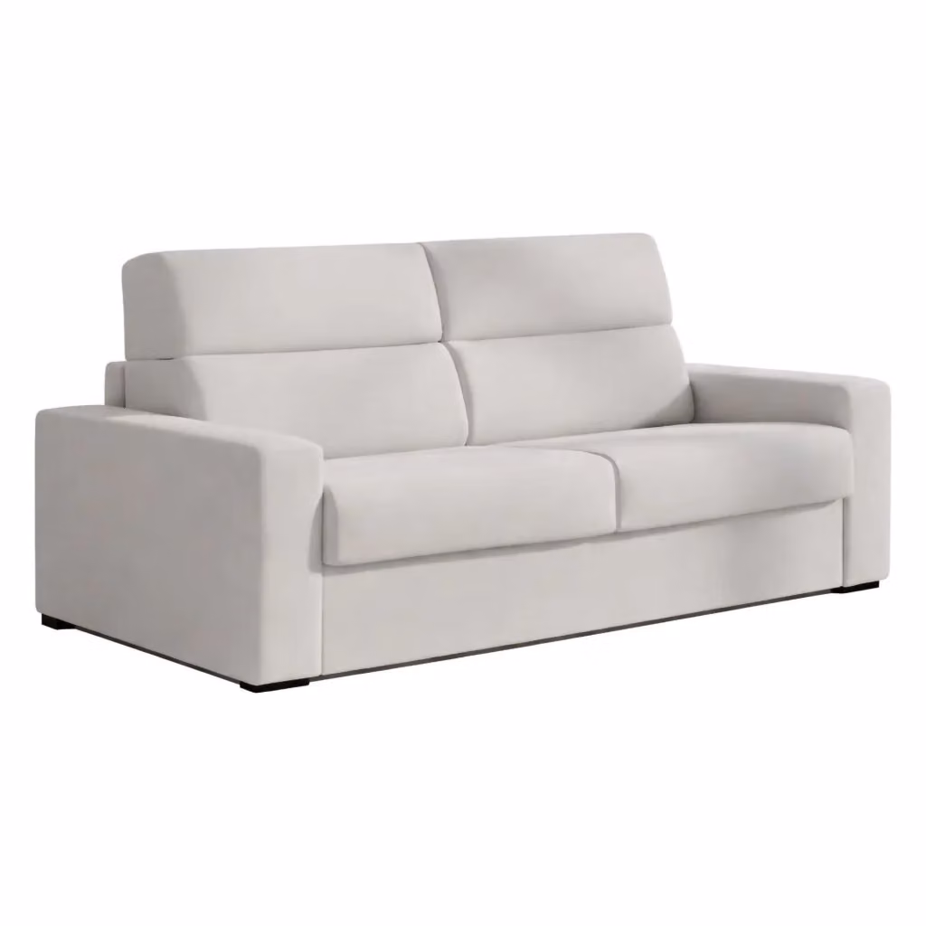 Divano Letto 2 Posti DMORA Grigio Chiaro con Coperture Sfoderabili e Funzione Letto Made in Italy – 2