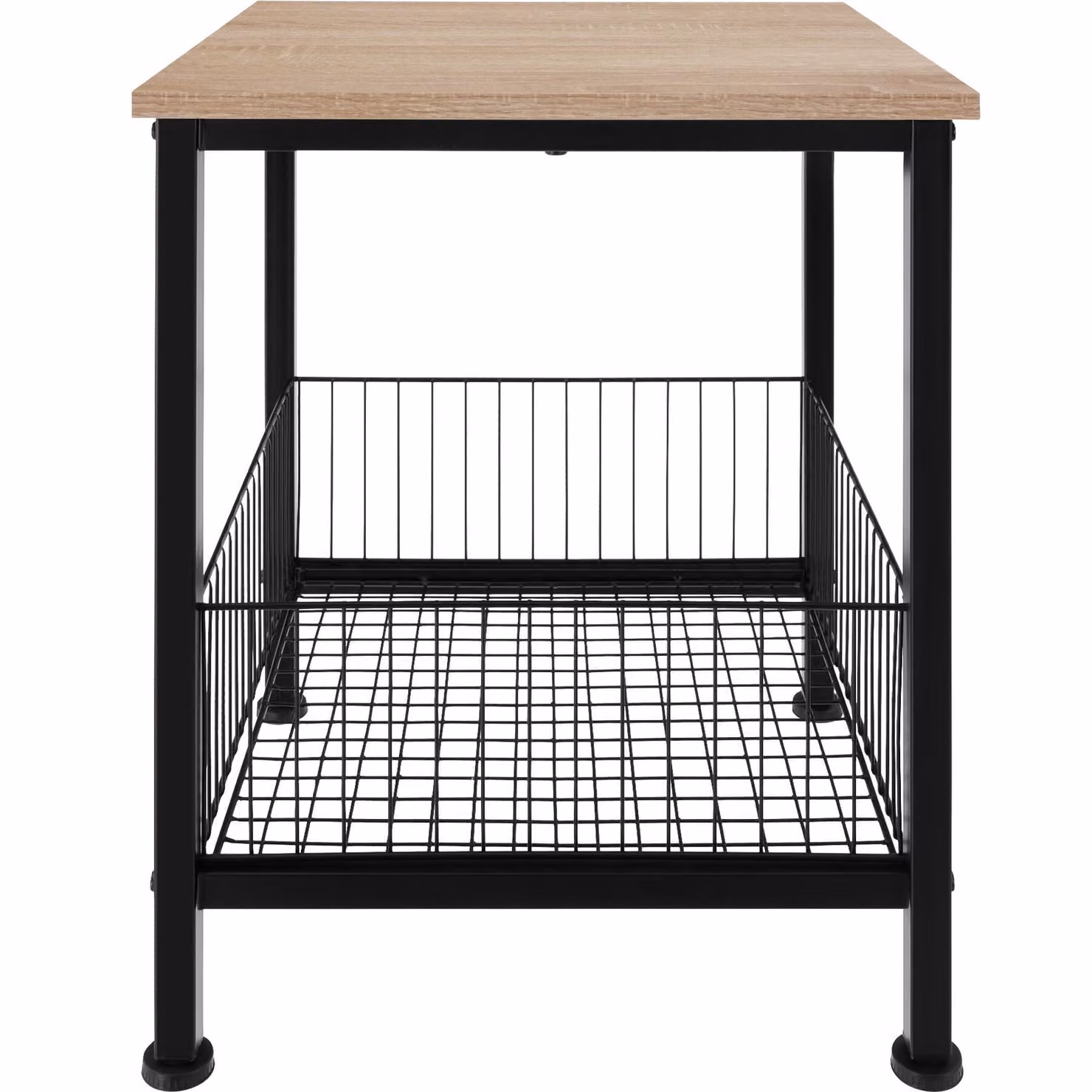 Tavolino Industriale Tectake in Legno Rovere e Metallo, L/P/H: 40 x 40 x 55,5 cm – 3