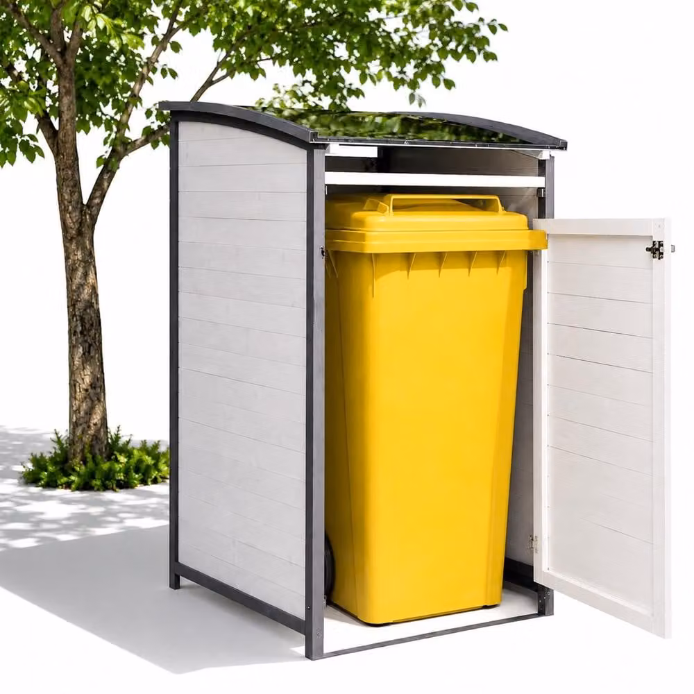 Mucola cassonetto per rifiuti da 2 tonnellate cassonetto per rifiuti cassonetto per rifiuti casa cassonetto per rifiuti cassonetto per giardino cassonetto in legno - cassonetto singolo