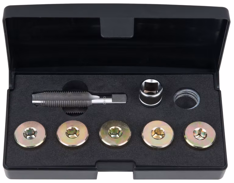 KS TOOLS Kit di riparazione tappo di scarico olio filettato 150.4930 330g