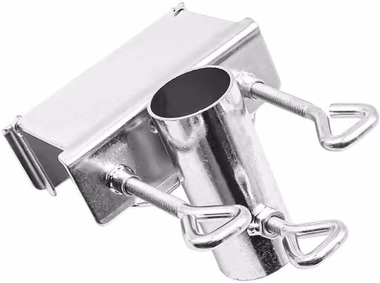 Supporto per balcone - Asta in metallo - Diametro 25-38 mm - Adatto per balconi/terrazze - Include anello adattatore - Supporto per ombrellone