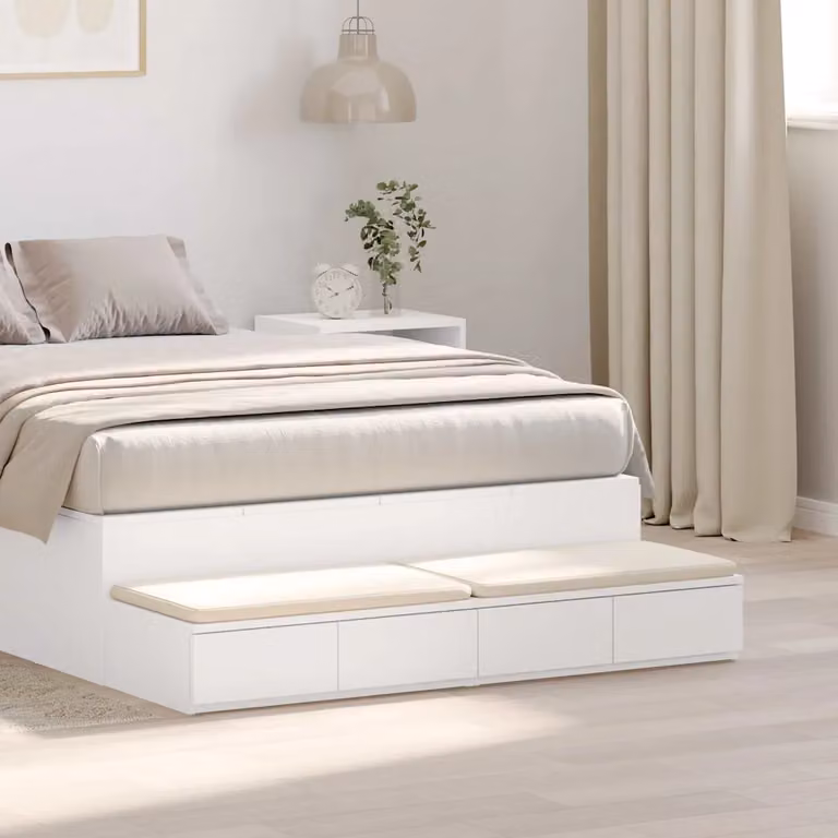 Cassetti per letto vidaXL Bianco L: 120 cm, P: 36,5 cm, H: 16,5 cm