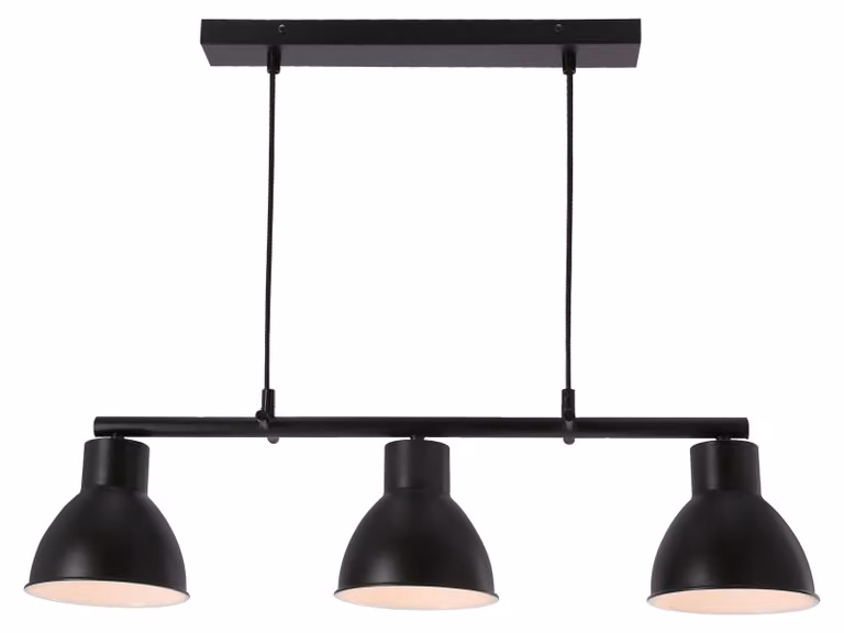 Lampada a sospensione linea Inezz nera 3xE27x60W in metallo, dimensioni: 95x73x16 cm, IP20, Candellux