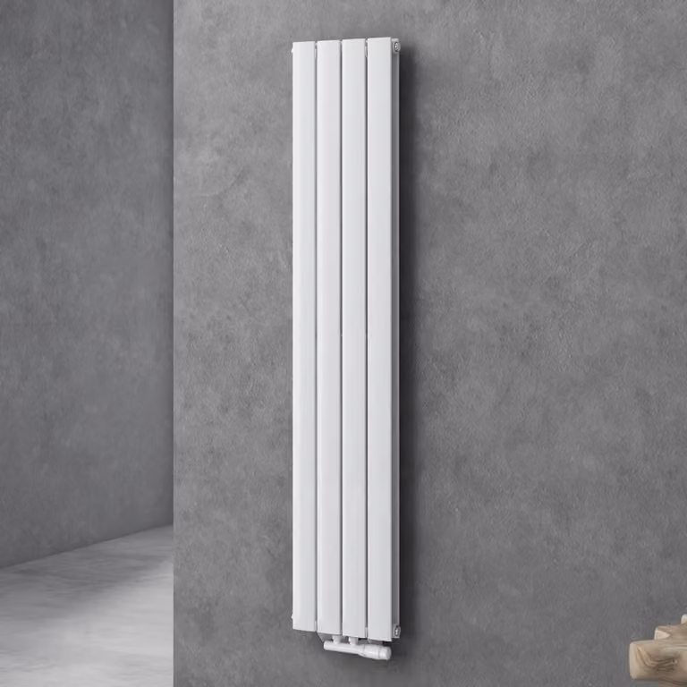 doporro Radiatore Verticale da Bagno 160x31cm, Radiatore a Pannello a Doppio Strato Termoarredo da Parete e Pavimento in Acciaio, Bianco