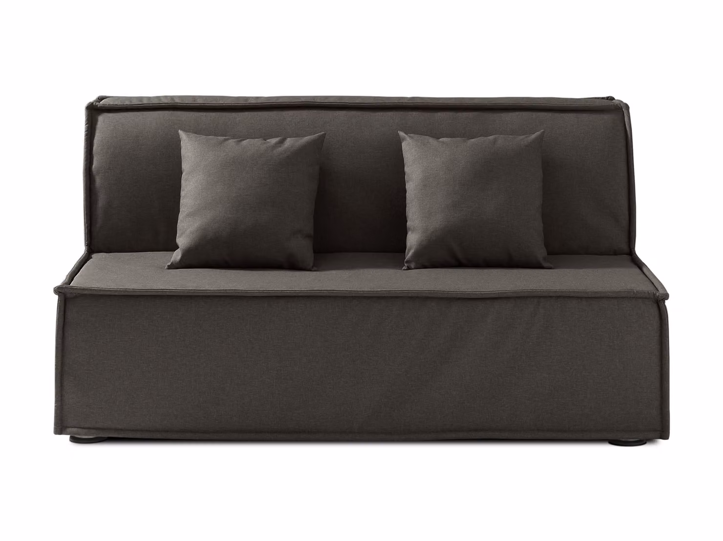Divano Letto ELLEN 140x190 cm Grigio scuro