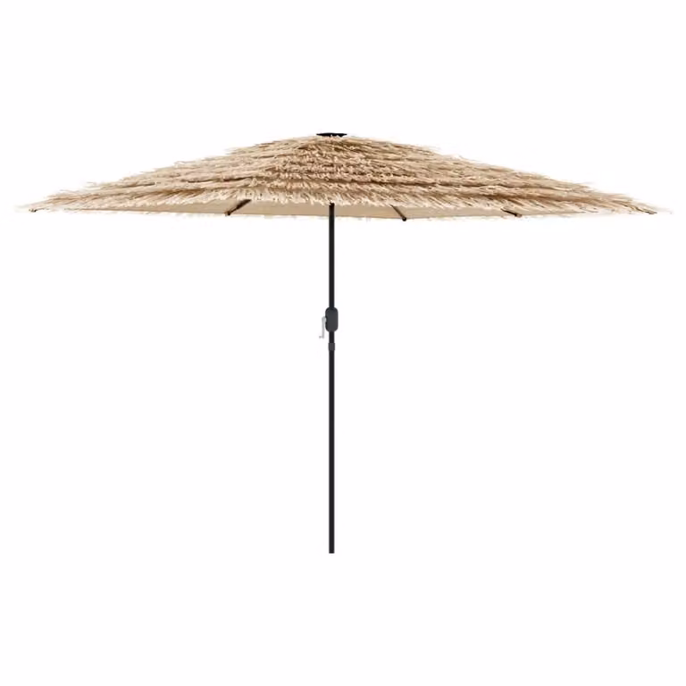 Ombrellone Giardino con Palo in Acciaio Marrone 268x268x226 cm