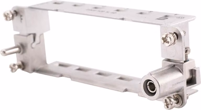 Telaio di connessione HARTING Han (M), dimensione 24B, con connettore a spillo, per 6 moduli, sezione PE da 1 mm² - 2,5 mm² / 4 mm² - 10 mm²