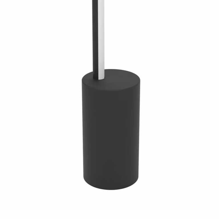 EGLO connect Lampada LED da pavimento intelligente FLATRON-Z, nera, 128 cm dimmerabile, Nero, Soggiorno / Sala da pranzo, Metallo, Lampada da terra