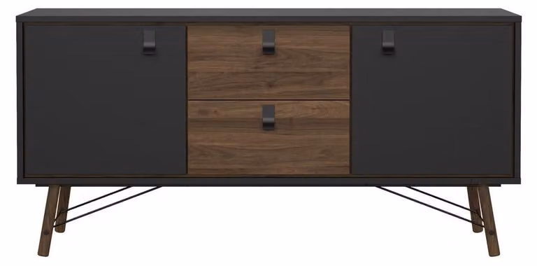Calicosy - Credenza 2 ante e 2 cassetti con base in metallo L150,3 cm - JOYCE