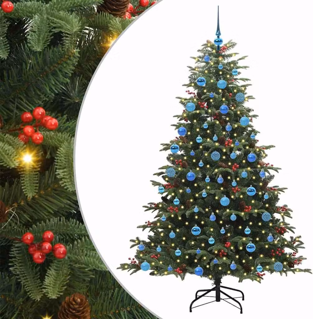 Albero di Natale artificiale con 300 LED Verde 180 cm
