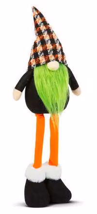 Gnomo scandinavo a tema Halloween - 60 cm - verde