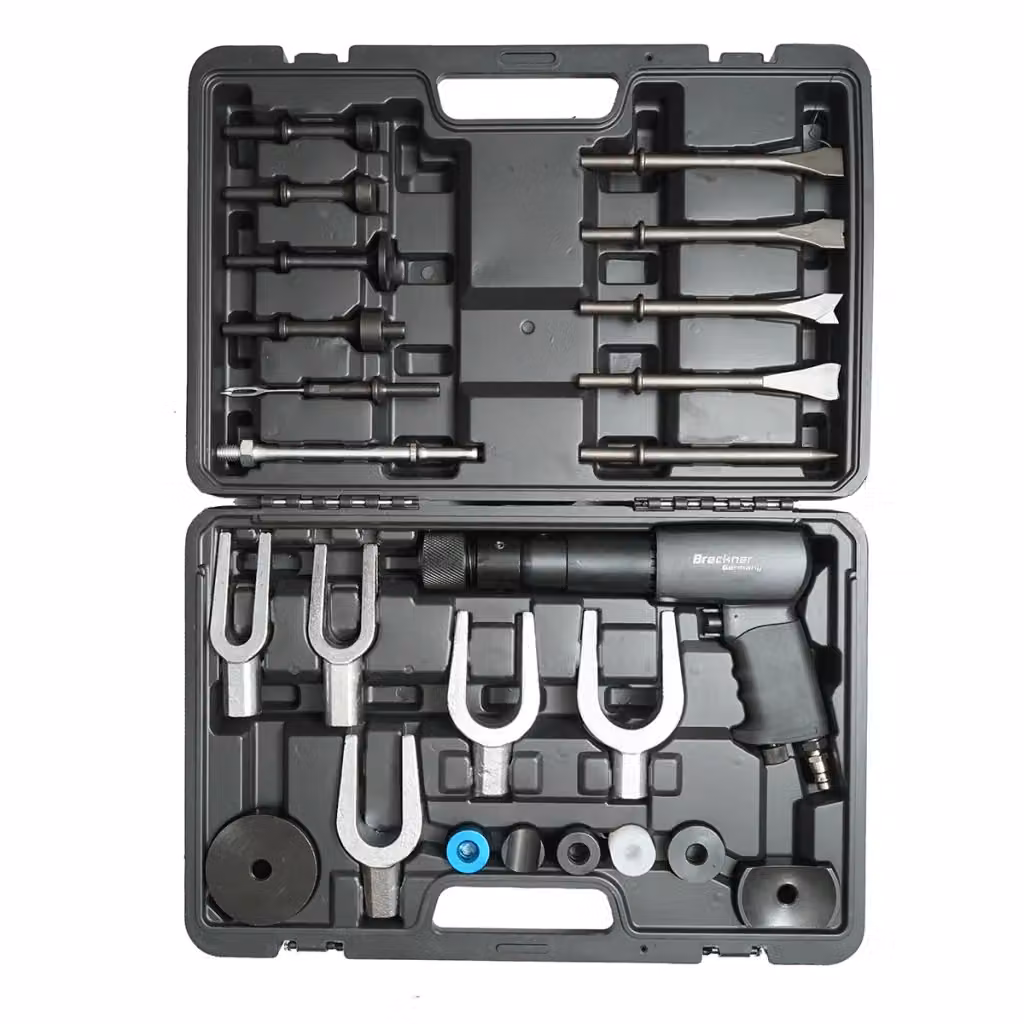 Set di martello pneumatico con scalpelli e accessori da 25 pezzi multicolore Breckner Germany – 2