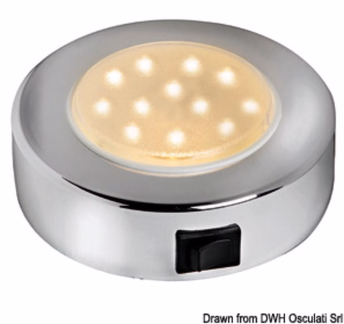 Plafoniera Batysistem Sole ABS, cromato 10 LED , 1 pezzo