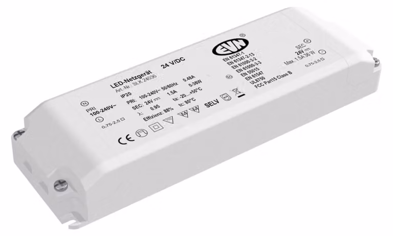 EVN Lichttechnik Alimentatore LED 24VDC 1-36 Watt SLK 240 36