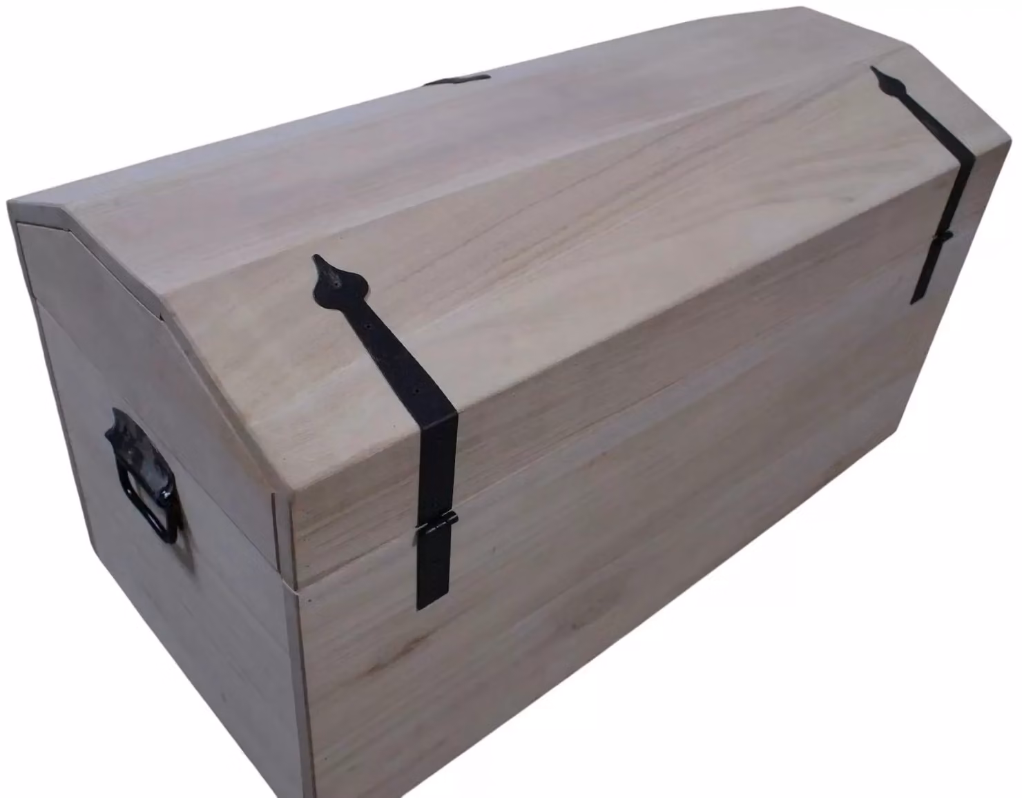 Cassapanca rustica in legno di pino grezzo Mobili 2G L: 98 cm, P: 47 cm, H: 54 cm – 2