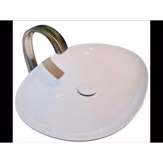 TOTO TL lavabo à poser, sans trou pour robinet, sans trop-plein, 600x420mm, Cefiontect, Linearceram, L4706E#XW, L4706E#XW