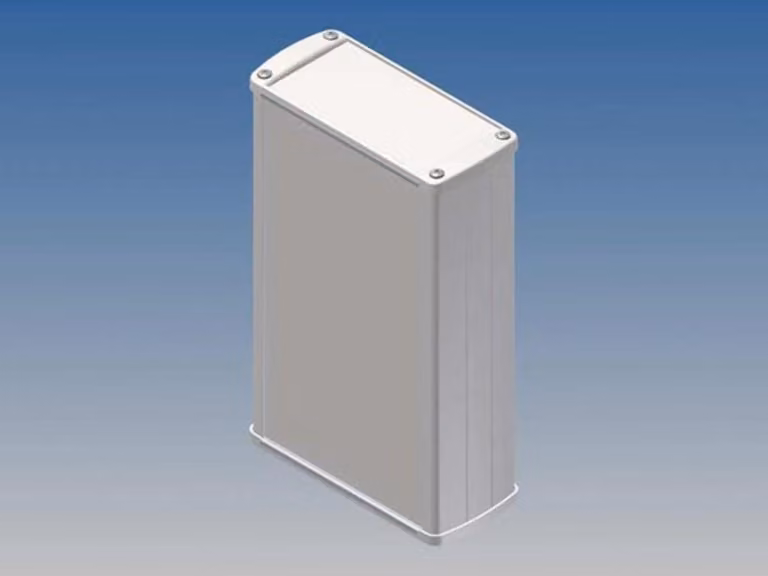Alloggiamento in alluminio - colore bianco - 175 x 105,9 x 45,8 mm