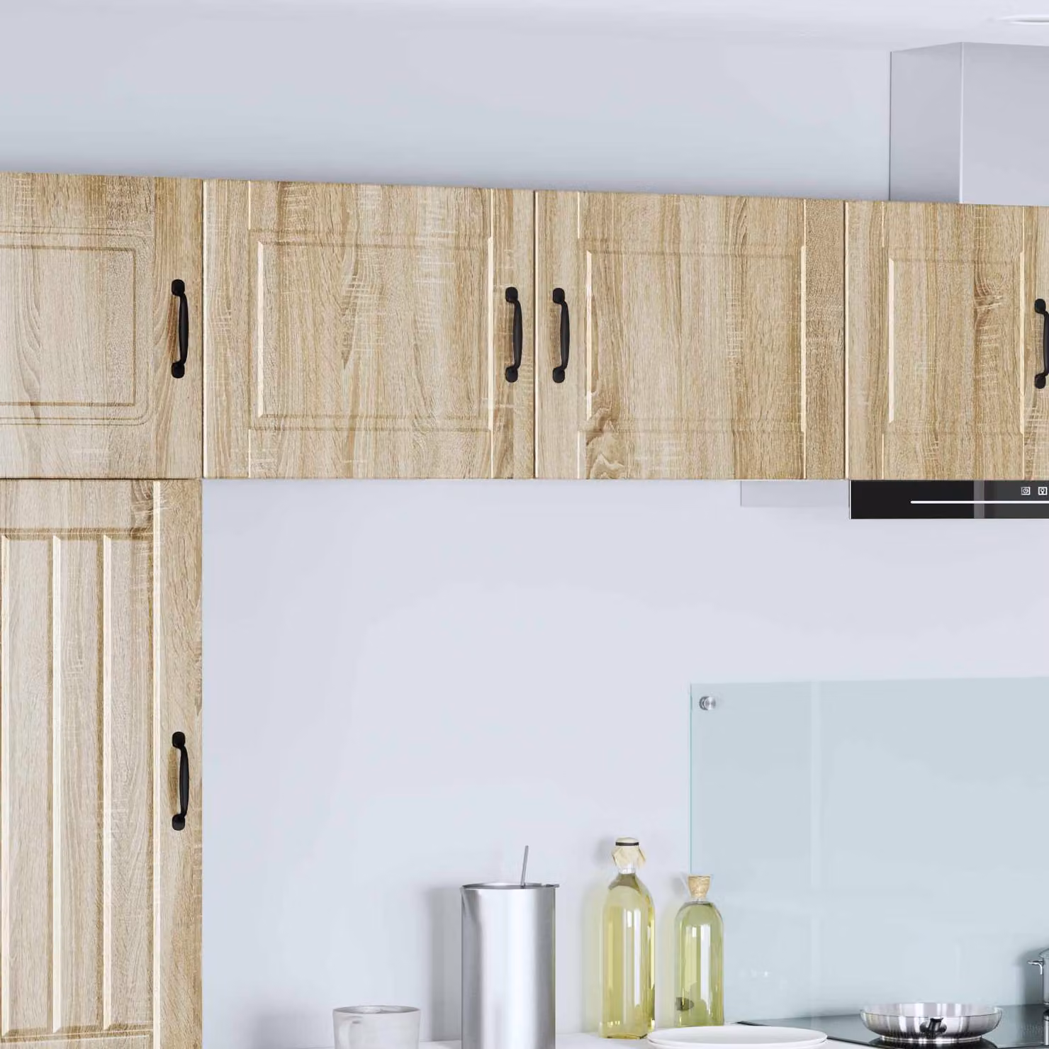 Armadietto a muro da cucina vidaXL PORTO in Rovere Sonoma marrone L: 50 cm, P: 31 cm, H: 40 cm