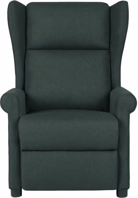 Poltrona Reclinabile in Tessuto Verde Scuro 340955